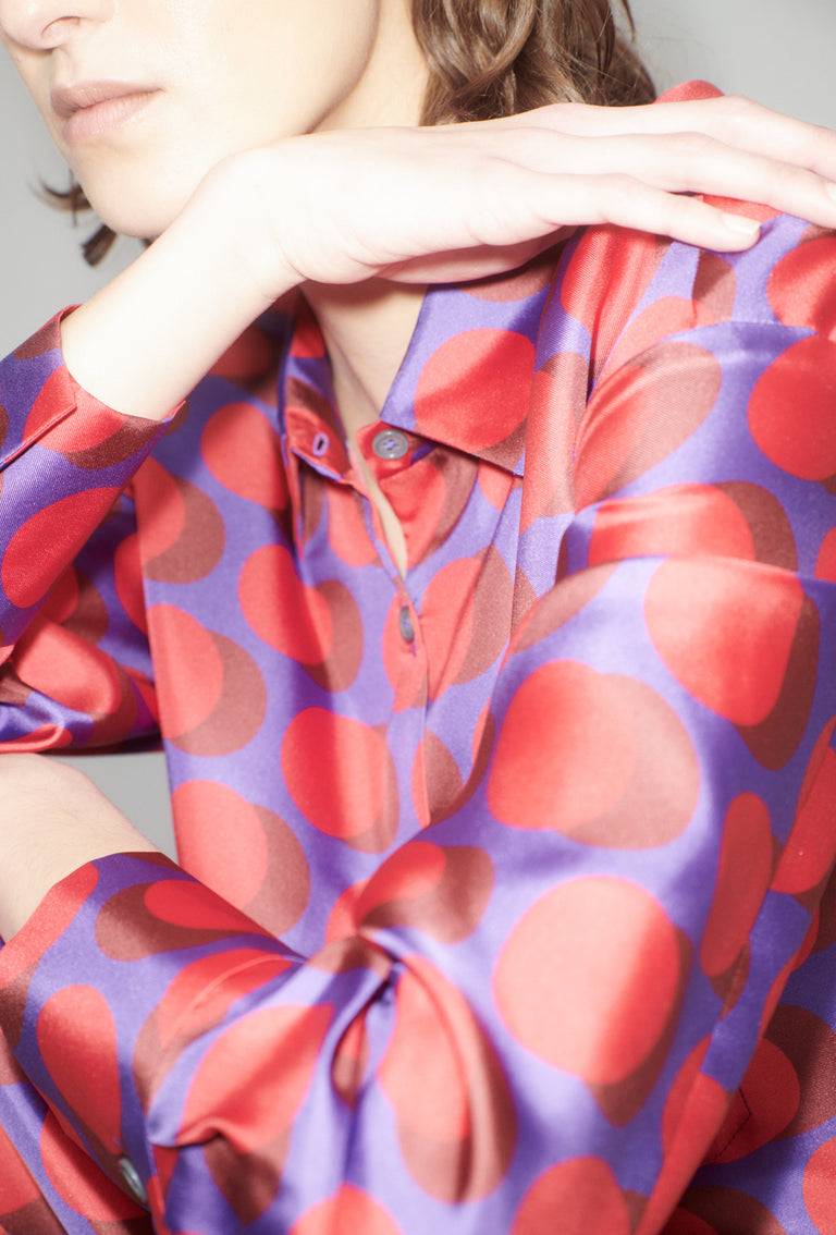 Odeeh Double Dot Bluse, Lipstick