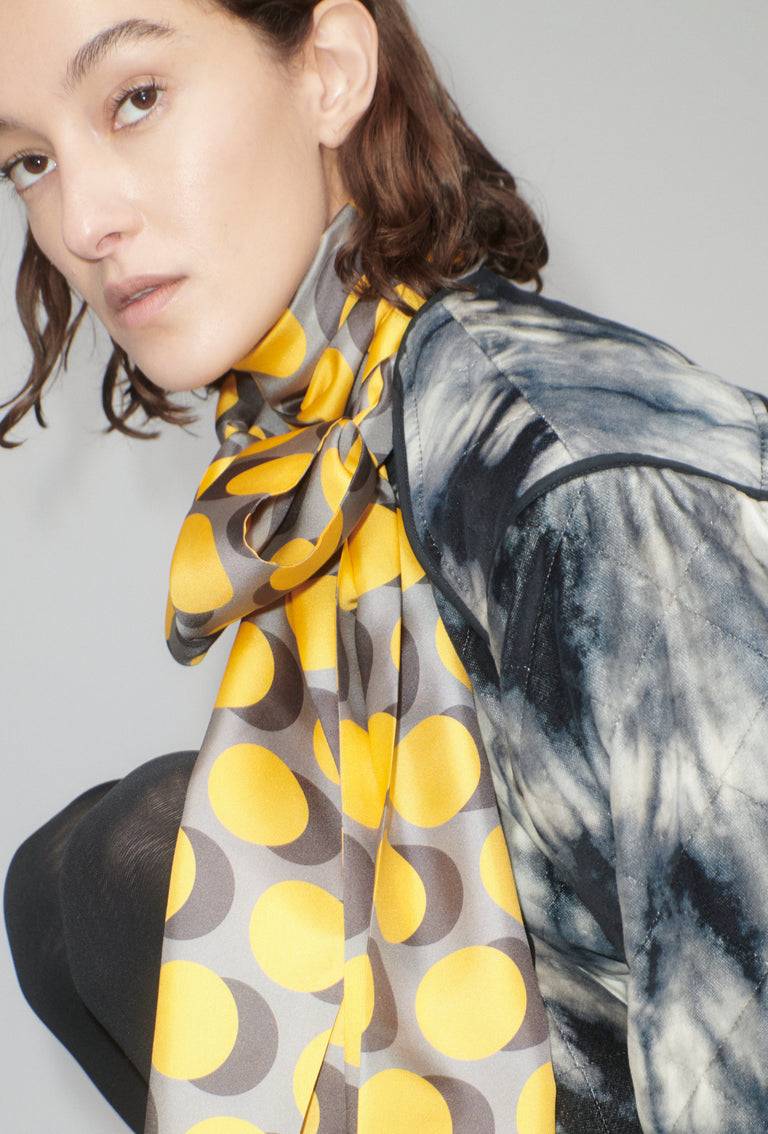 Odeeh Double Dot Schal, Golden Yellow