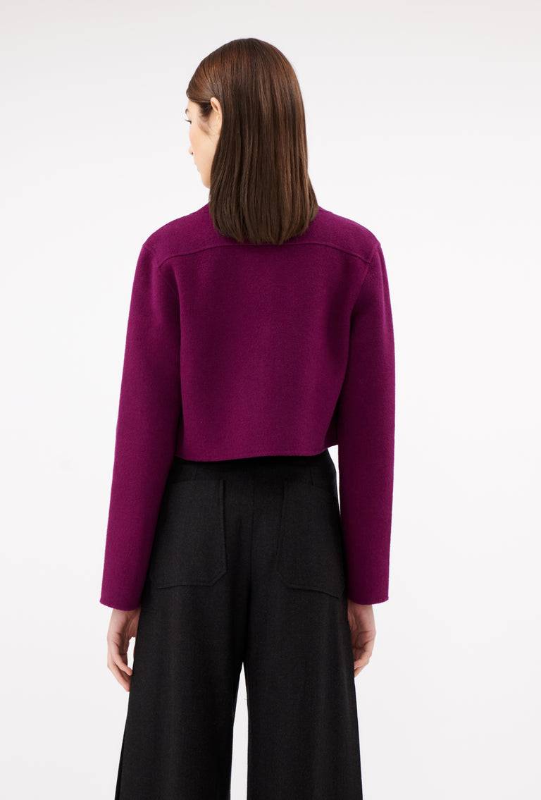 Odeeh Double Face Cashmere-Wool Jacke, Cyclamen