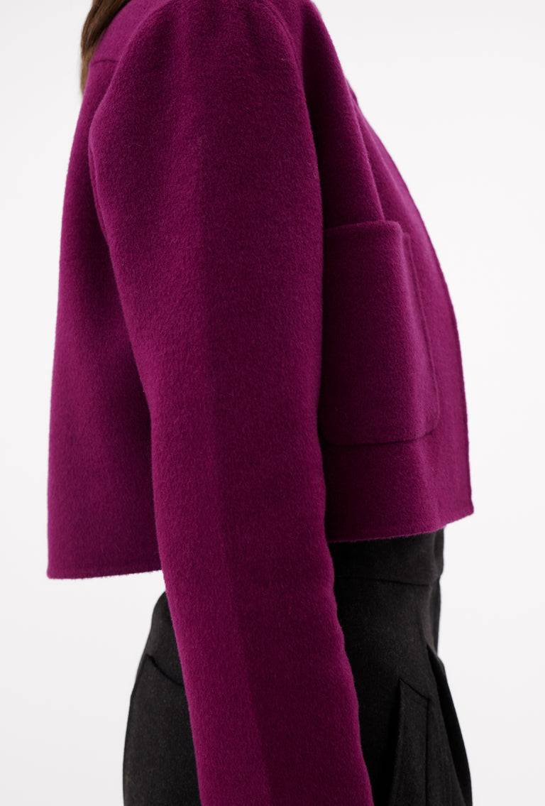 Odeeh Double Face Cashmere-Wool Jacke, Cyclamen