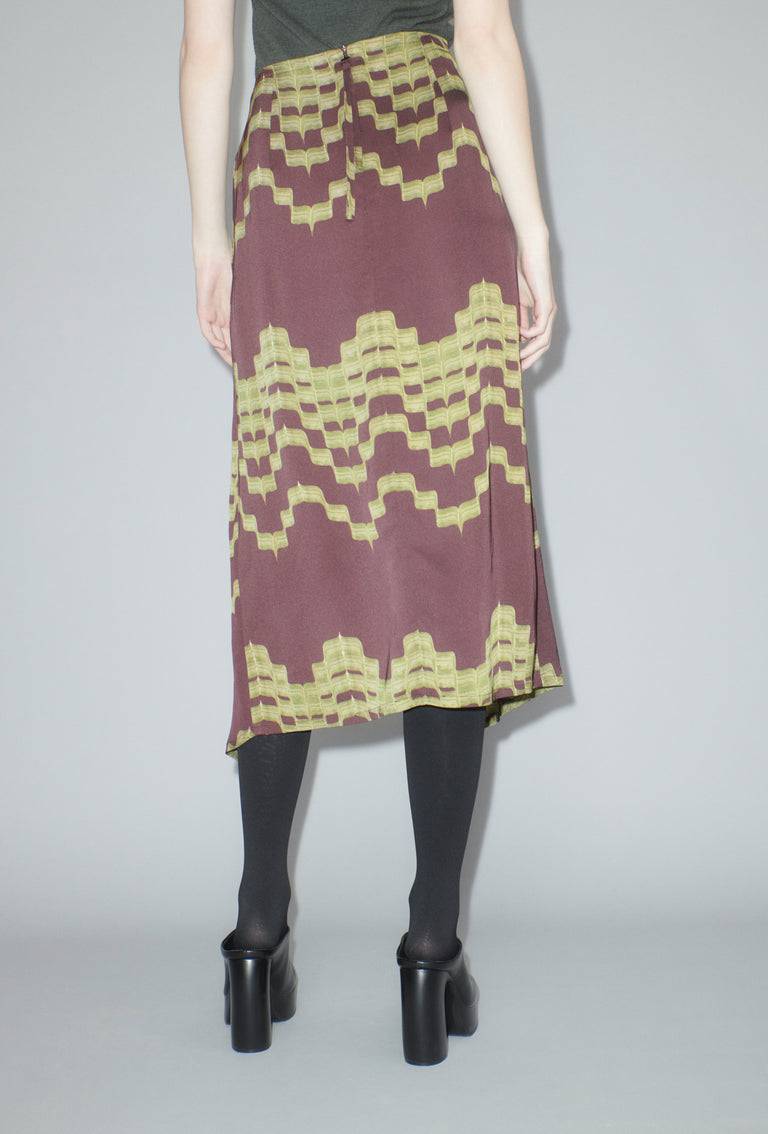 Odeeh Double Printed Degradè Rock, Goldolive