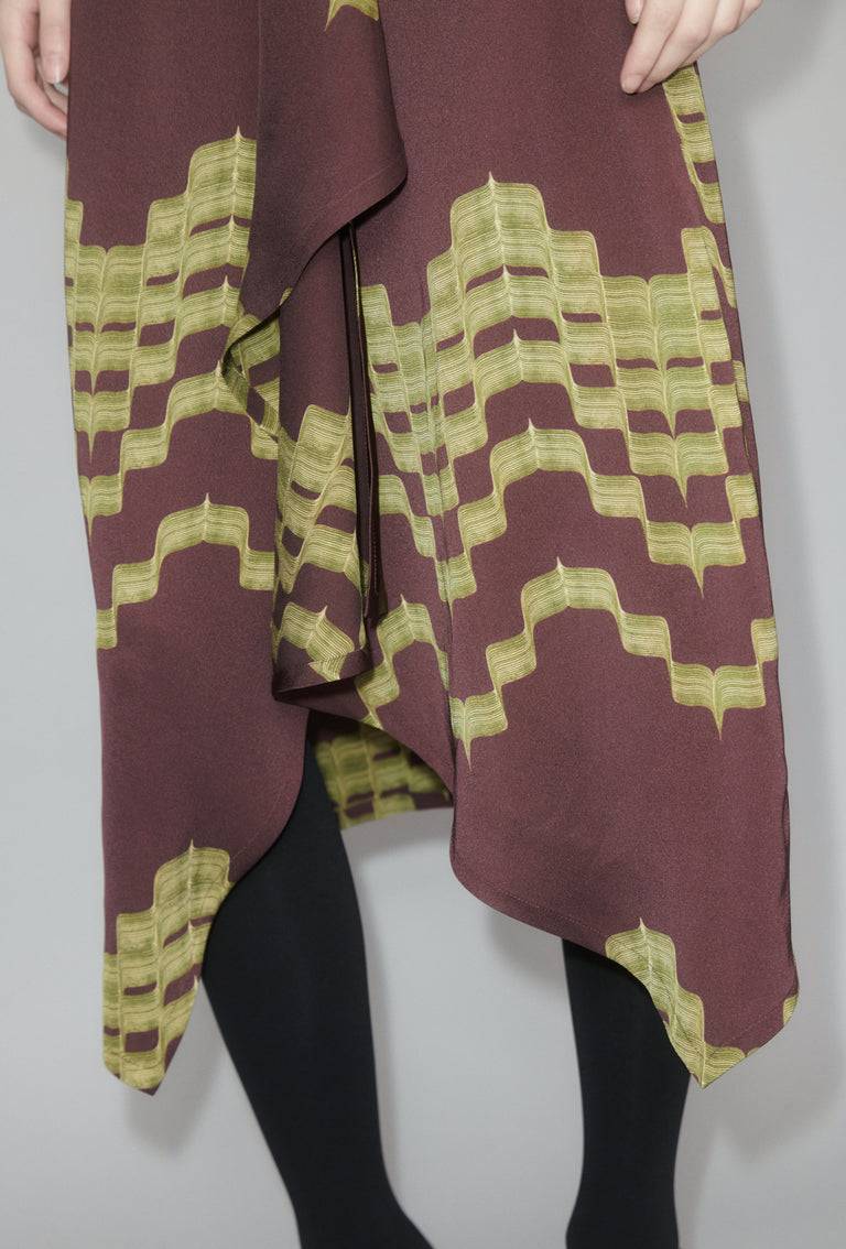 Odeeh Double Printed Degradè Rock, Goldolive