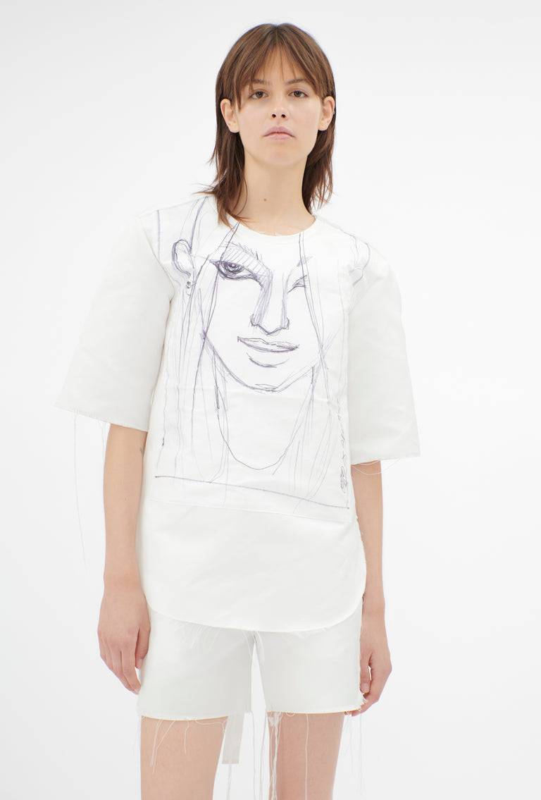 Odeeh Duchesse Hose, White