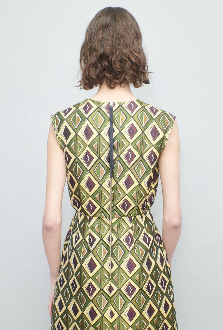 Odeeh Ethno Rhombs Kleid, Moss