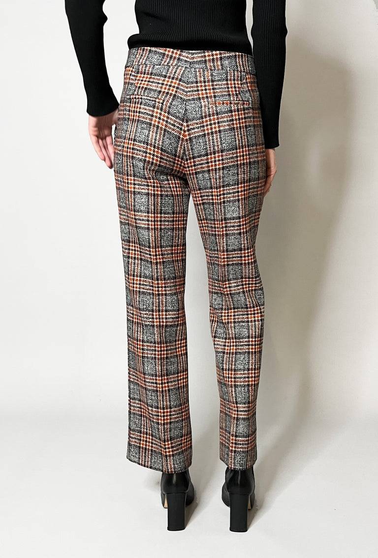 Odeeh Fancy Tartan Hose, Marble Red