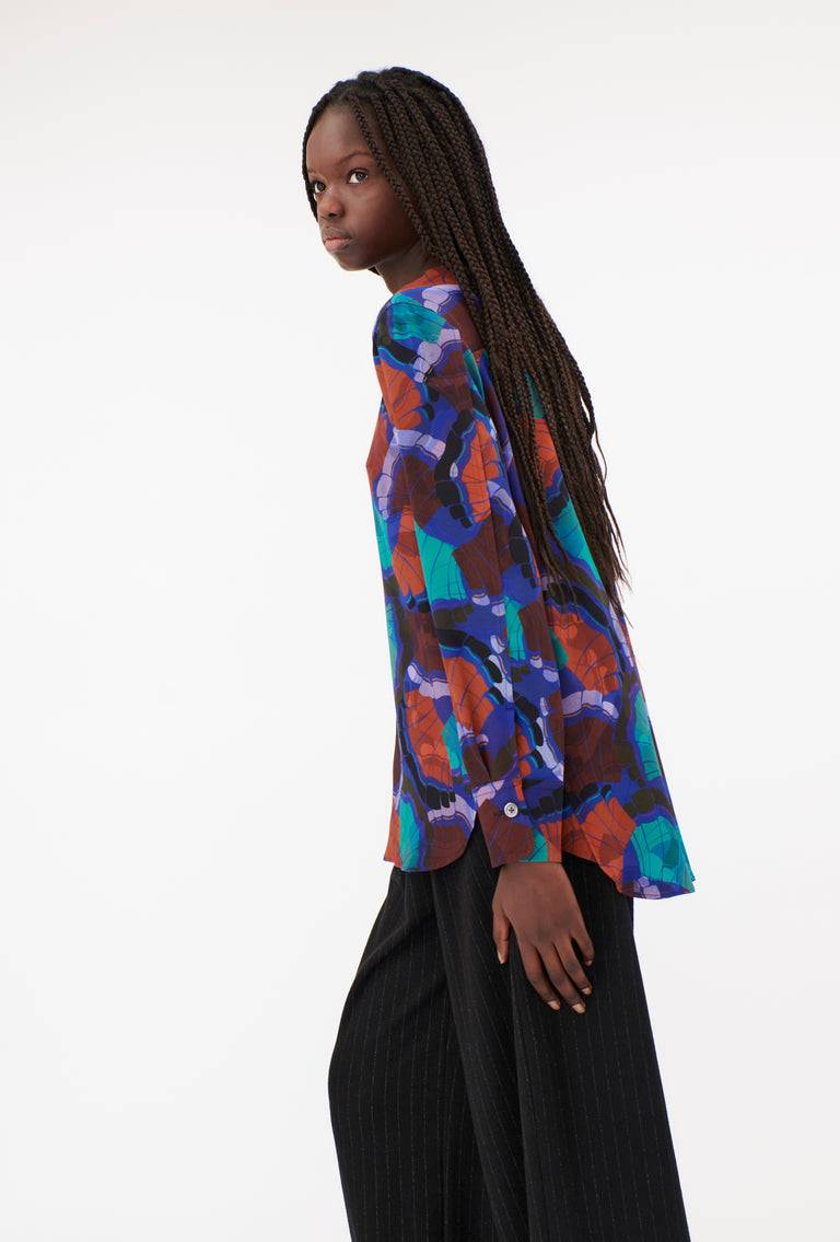 Odeeh Fans Bluse, Peacock