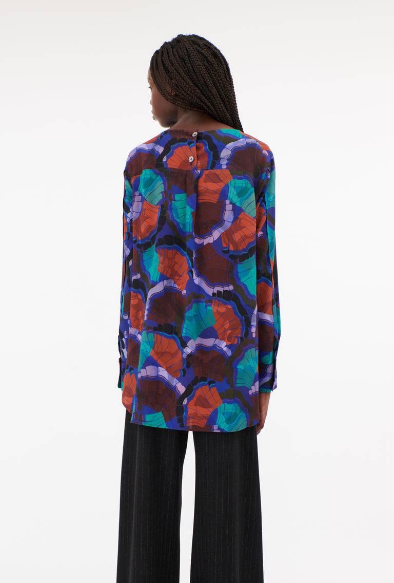 Odeeh Fans Bluse, Peacock