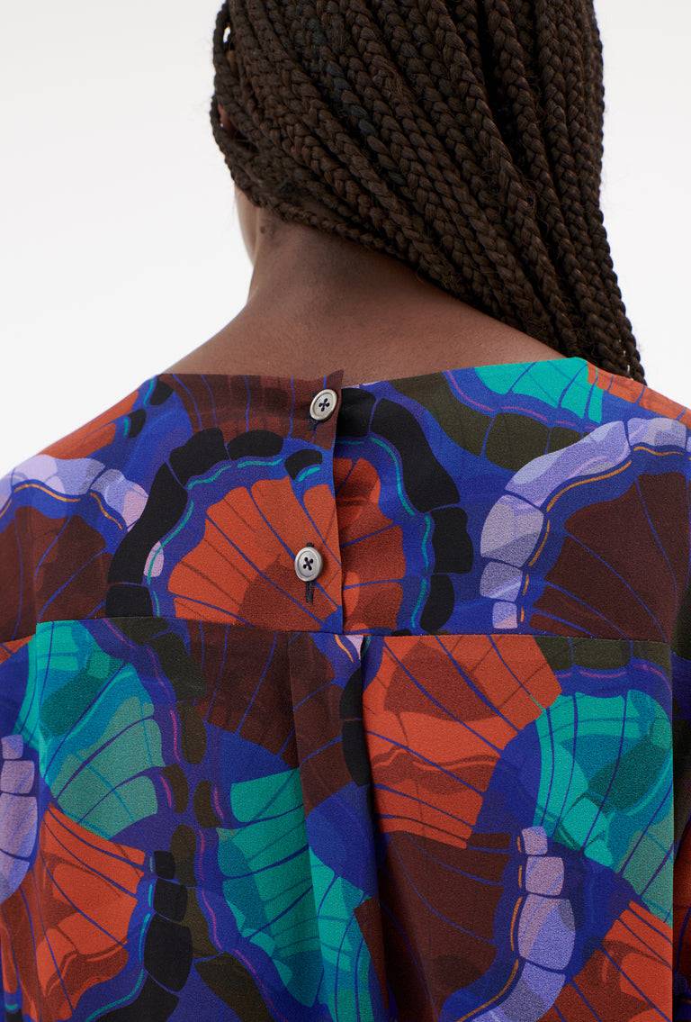 Odeeh Fans Bluse, Peacock