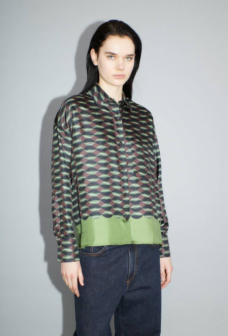 Odeeh Floating Objects Bluse, Myrrh