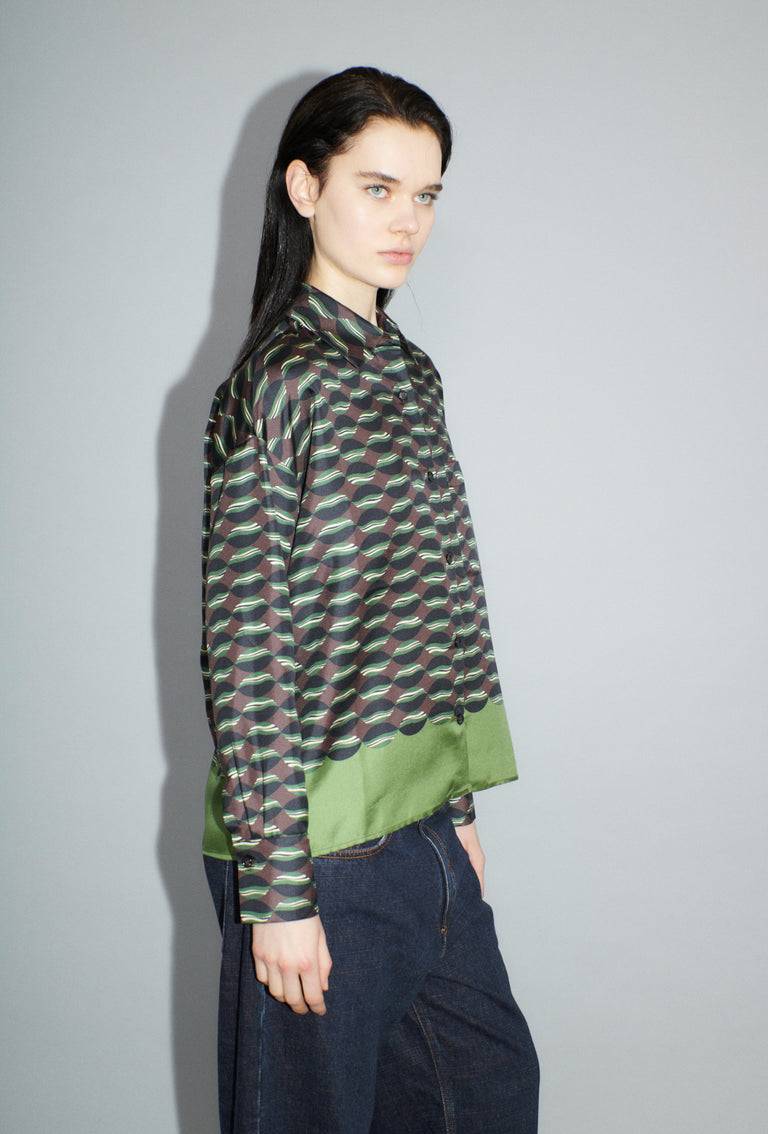 Odeeh Floating Objects Bluse, Myrrh