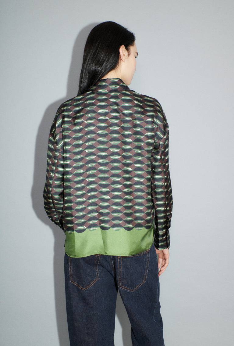 Odeeh Floating Objects Bluse, Myrrh