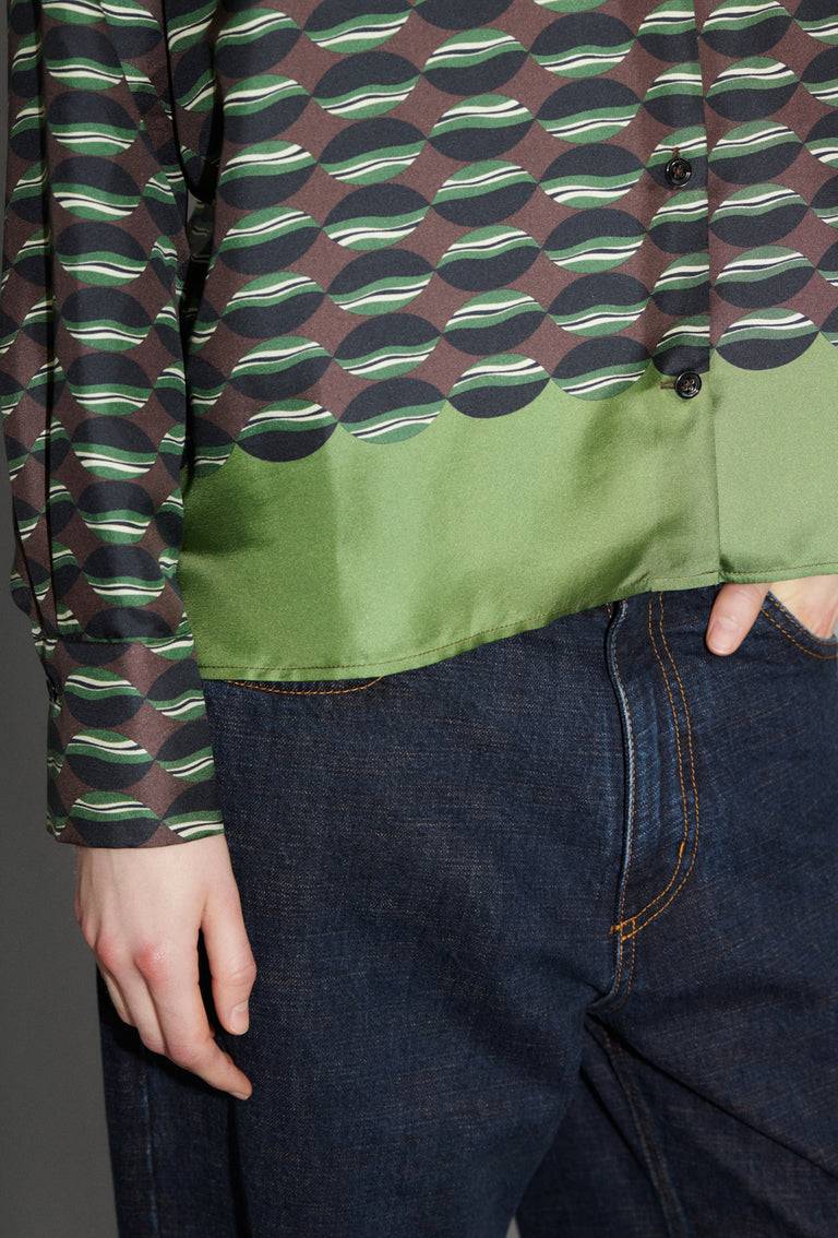 Odeeh Floating Objects Bluse, Myrrh