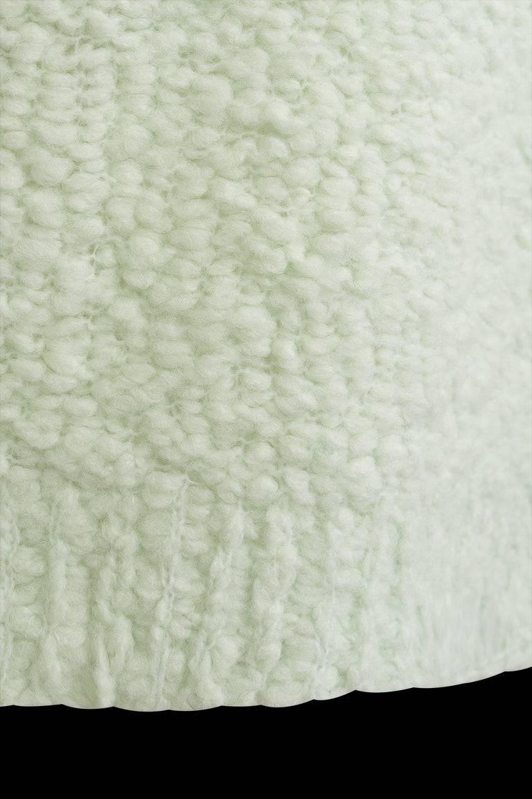Odeeh Fluffy Wick-Yarn Pullover, Ice Green