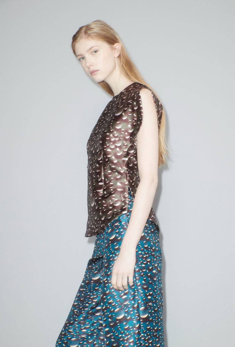 Odeeh Glass Bubbles Top, Aubergine