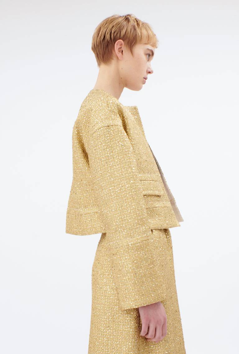 Odeeh Gold Brocade Jacke, Gold