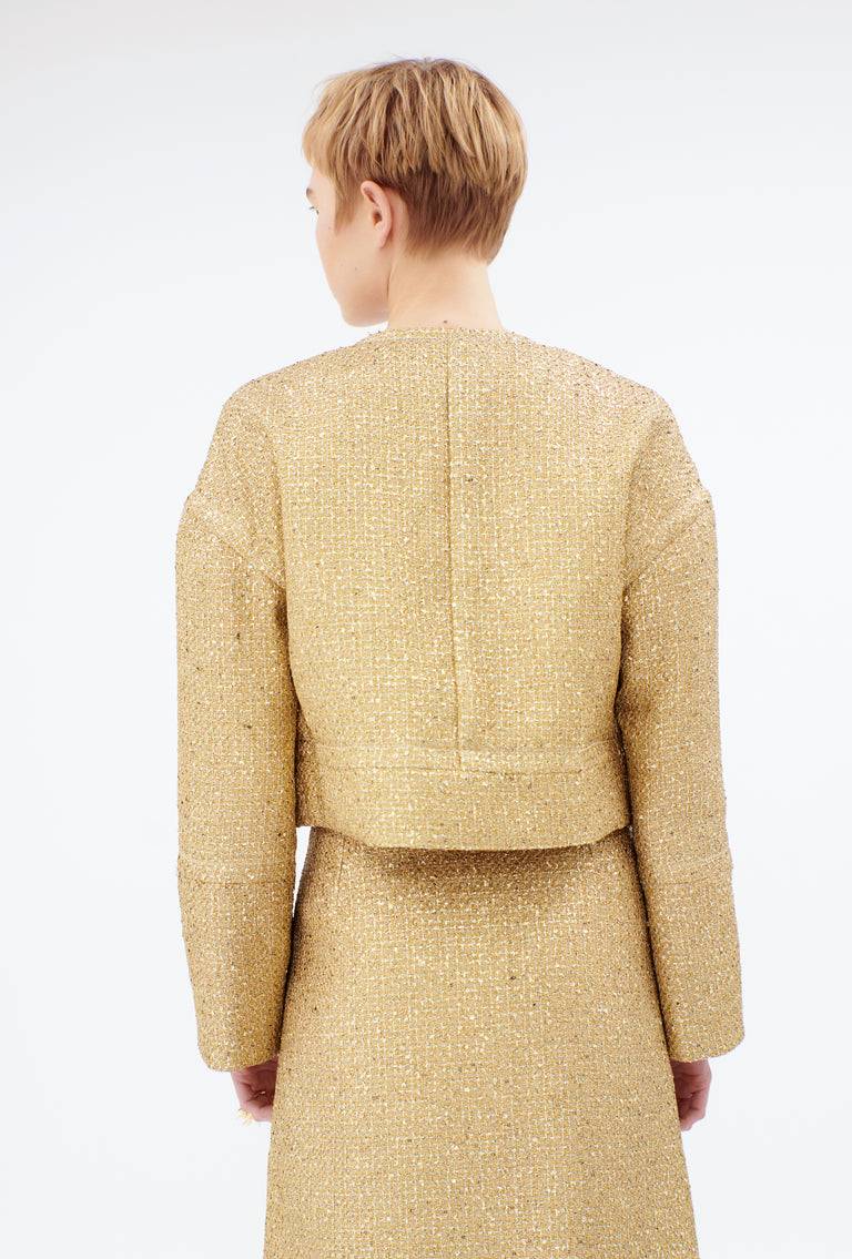 Odeeh Gold Brocade Jacke, Gold