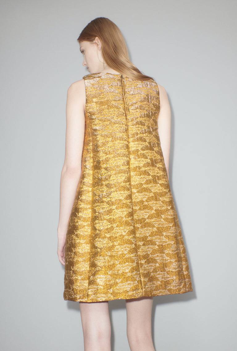 Odeeh Golden Flood Kleid, Gold