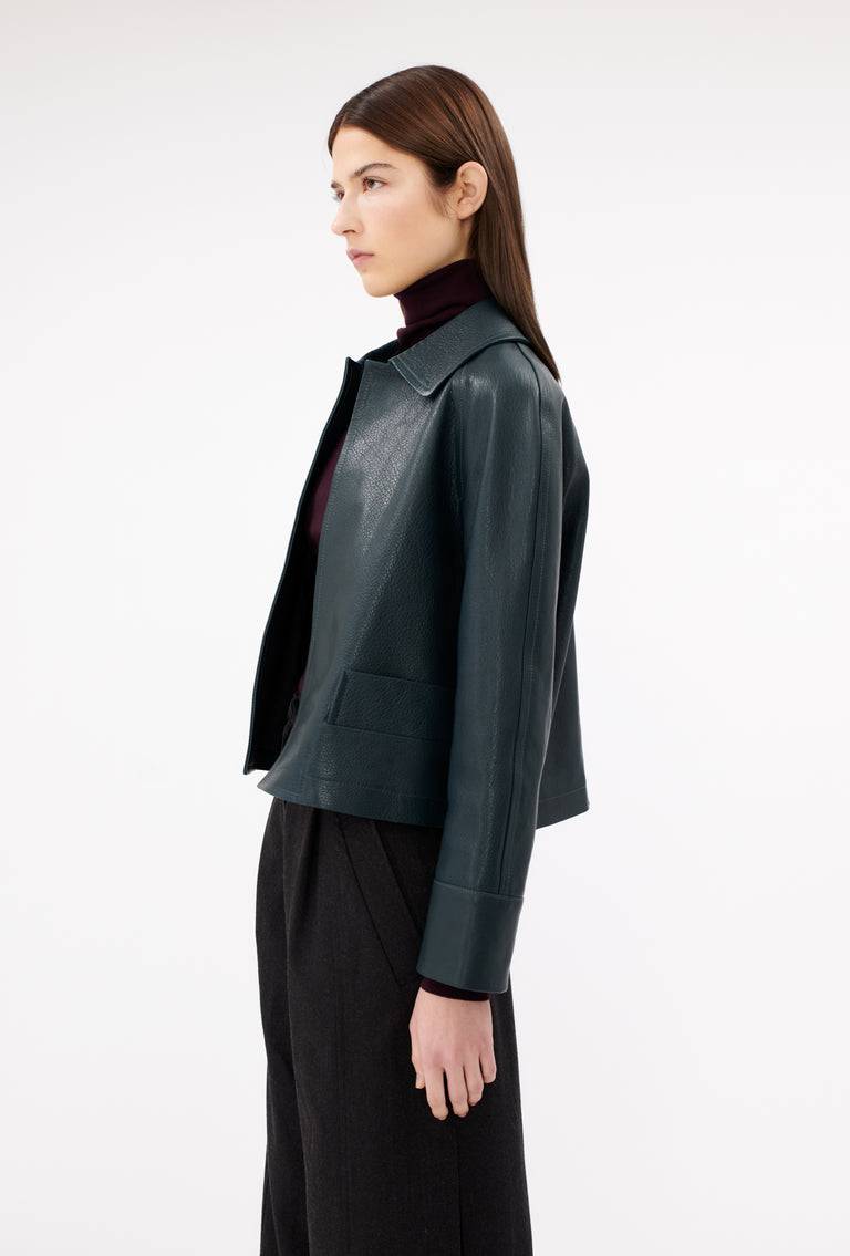 Odeeh Grain Nappa Jacke, Night Forest