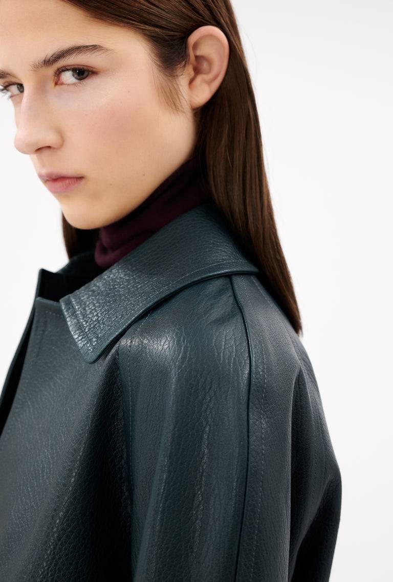 Odeeh Grain Nappa Jacke, Night Forest