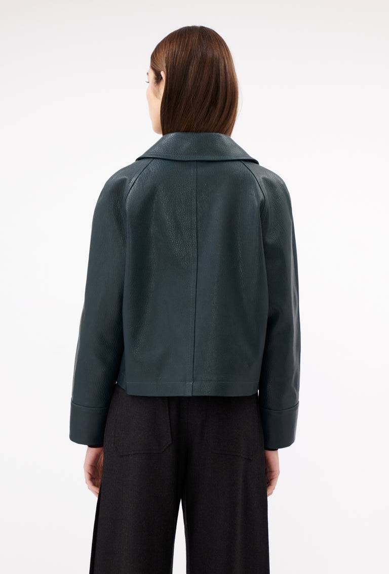 Odeeh Grain Nappa Jacke, Night Forest