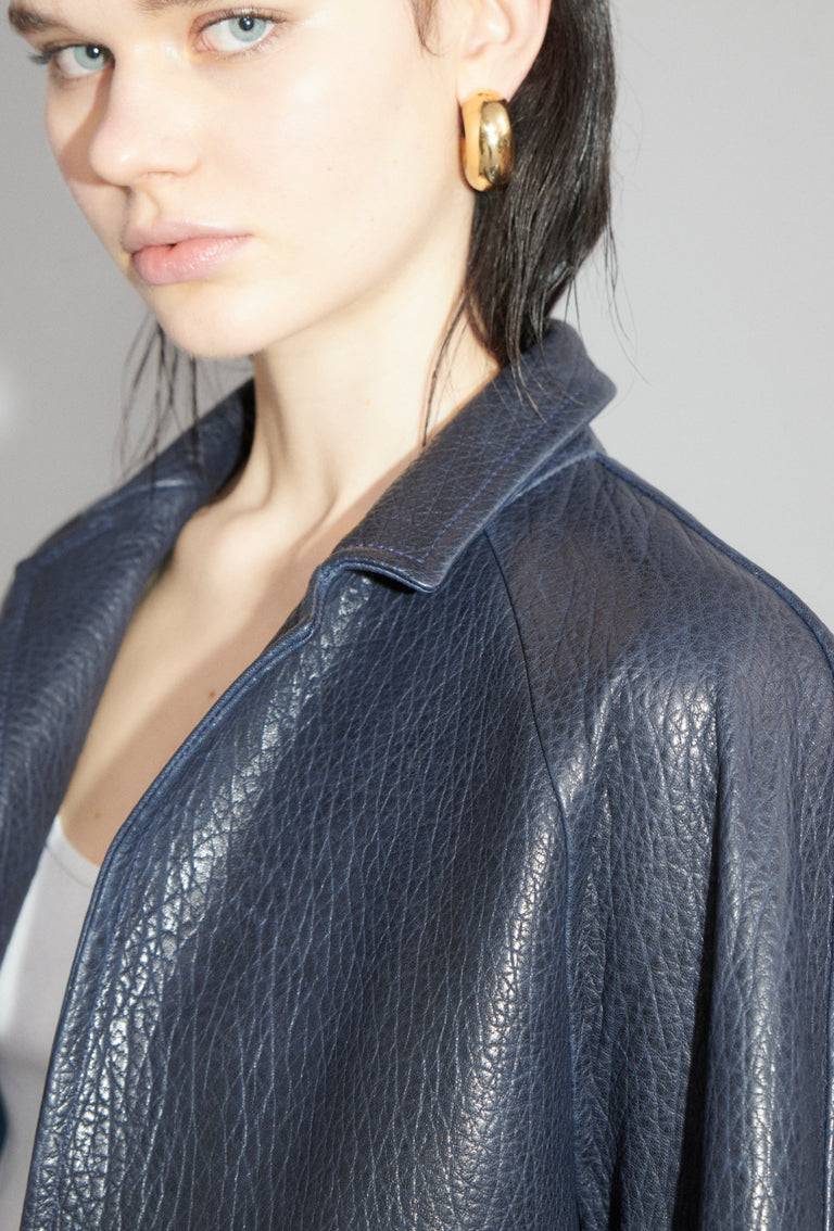 Odeeh Grainy Lamb Nappa Jacke, Nightflight