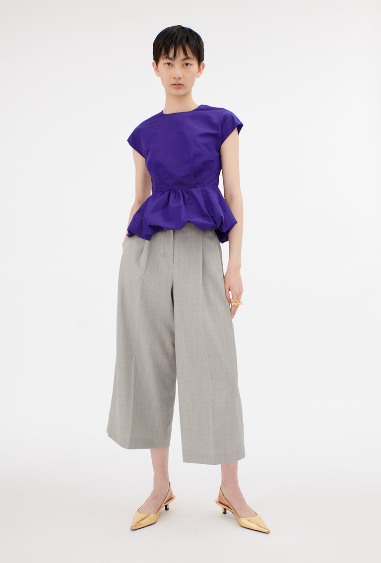 Odeeh Gros Grain Top, Violet