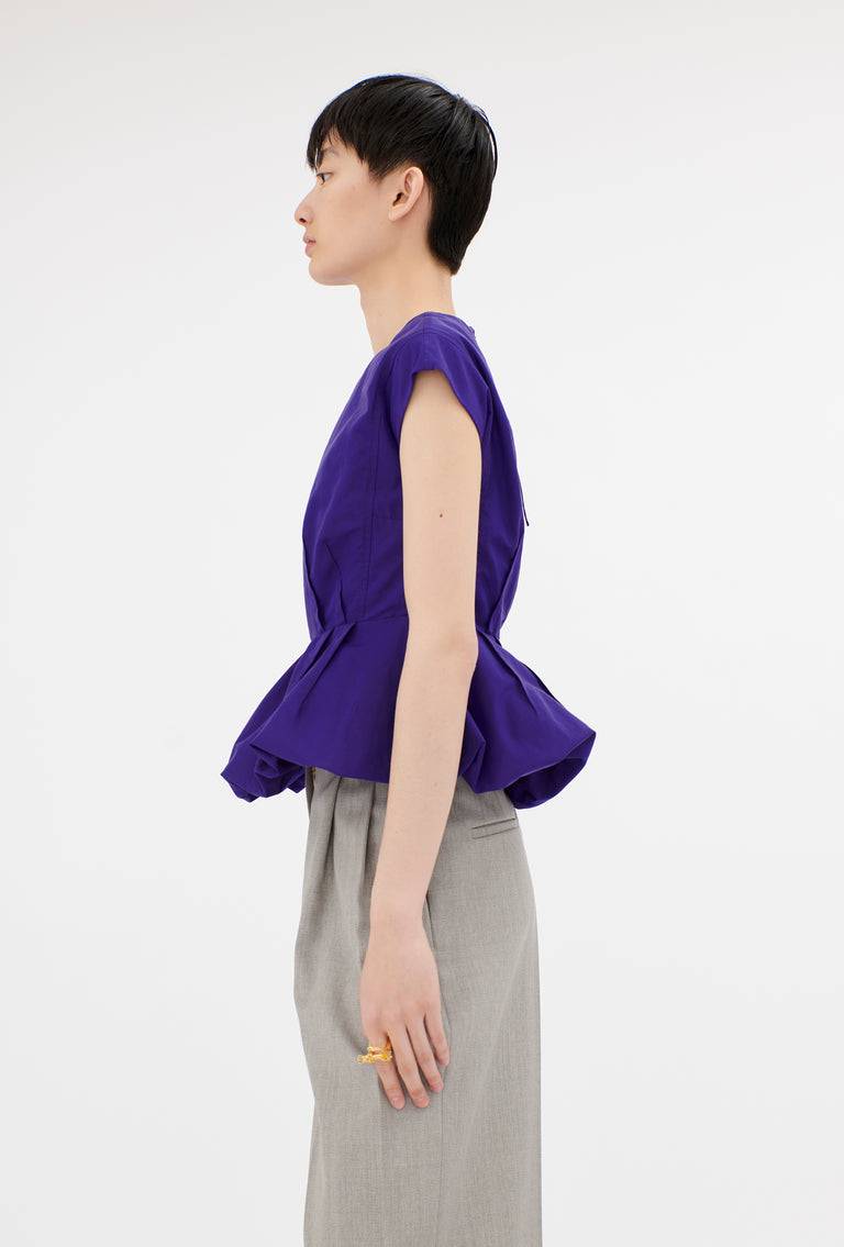 Odeeh Gros Grain Top, Violet