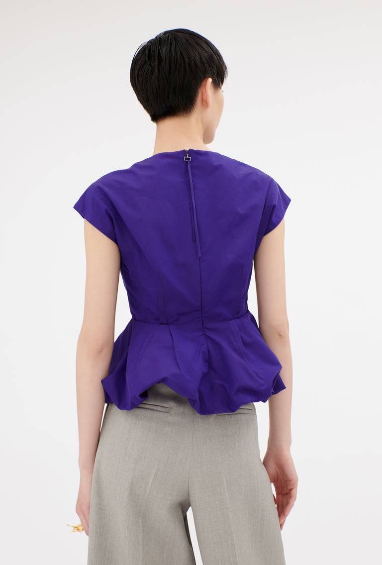 Odeeh Gros Grain Top, Violet