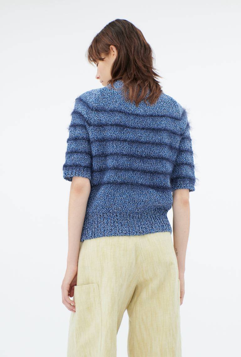 Odeeh Hairy Moulinè Pullover, Fayence