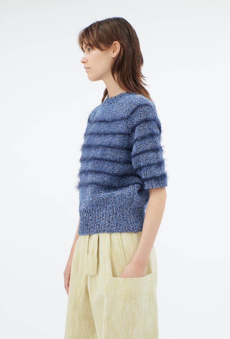 Odeeh Hairy Moulinè Pullover, Fayence