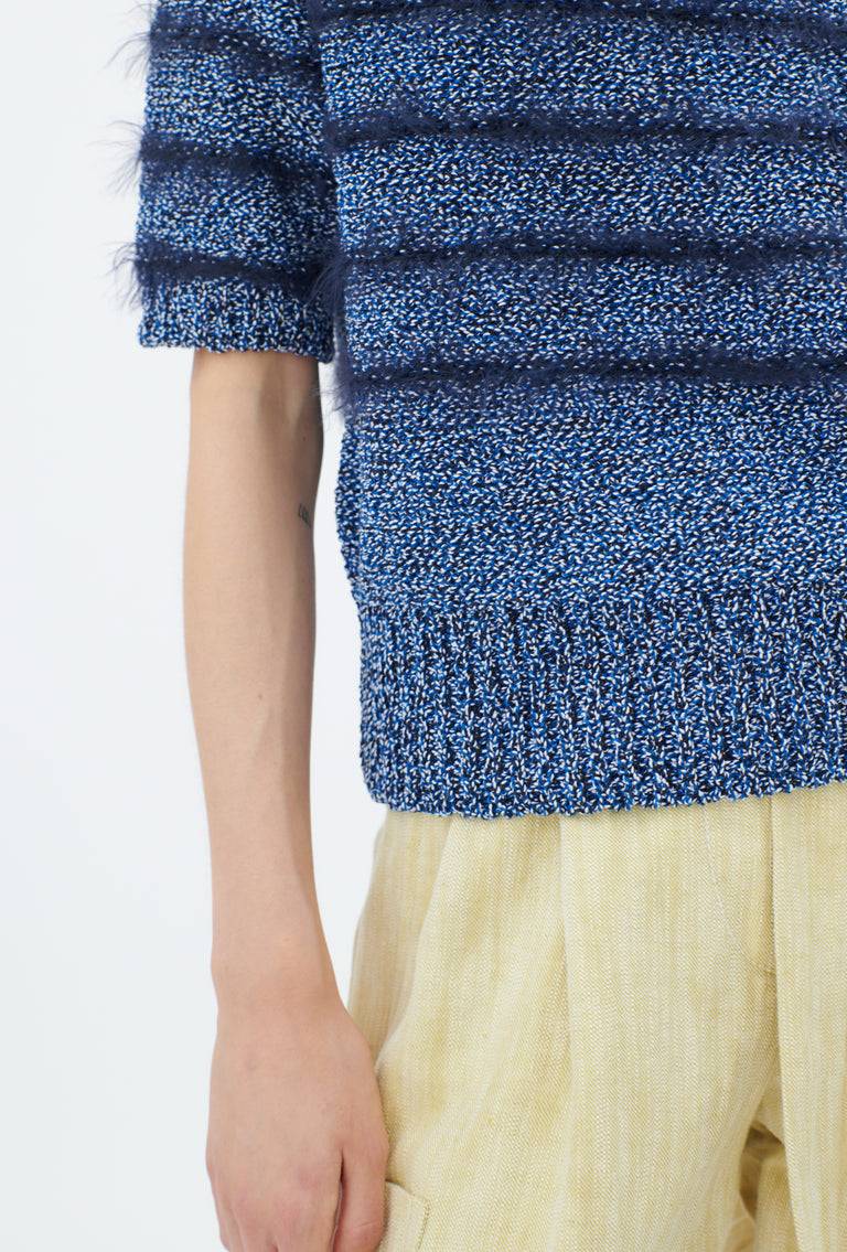 Odeeh Hairy Moulinè Pullover, Fayence