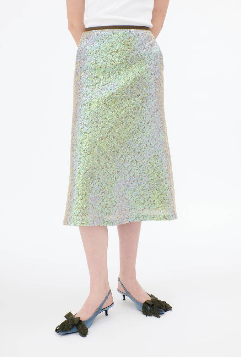 Odeeh Hazy Sequins Rock, Mermaid Green