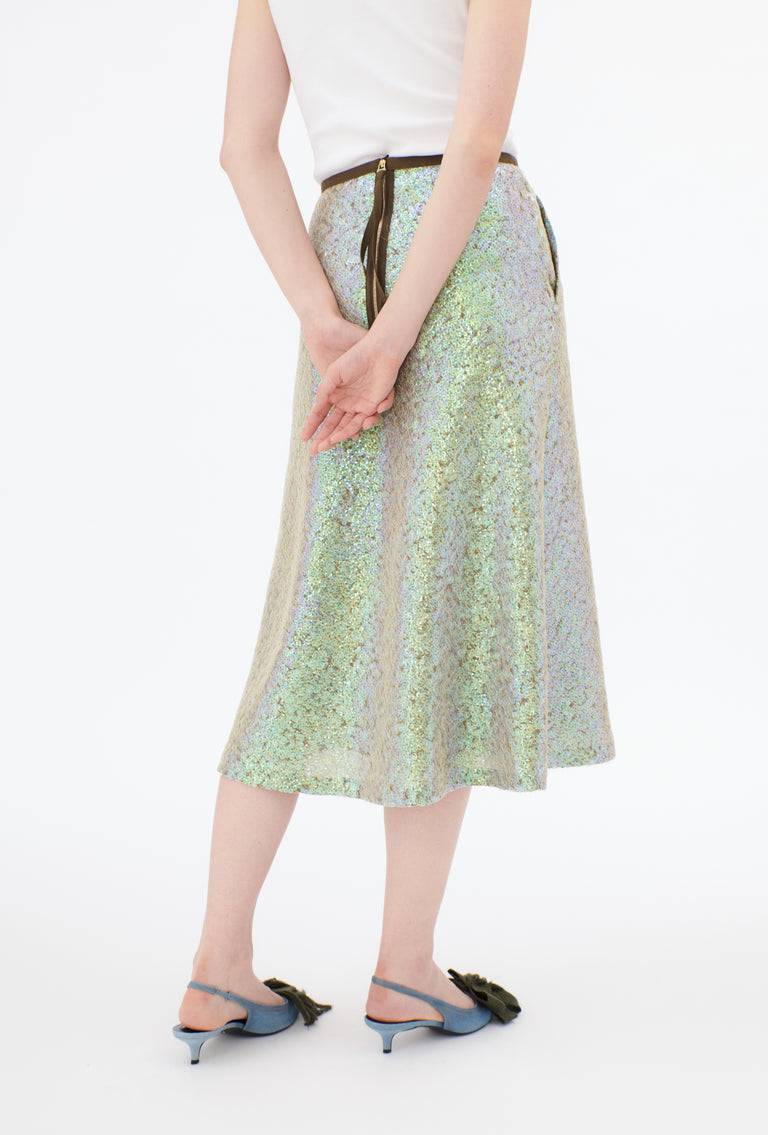 Odeeh Hazy Sequins Rock, Mermaid Green