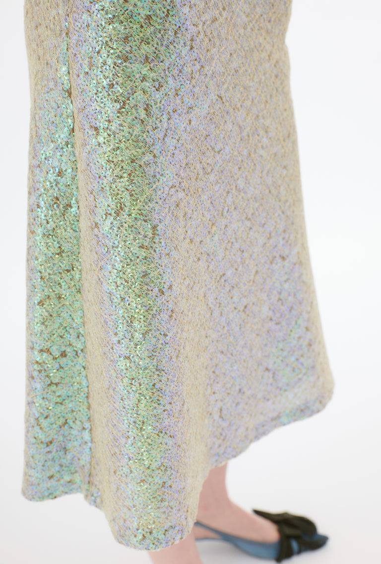 Odeeh Hazy Sequins Rock, Mermaid Green