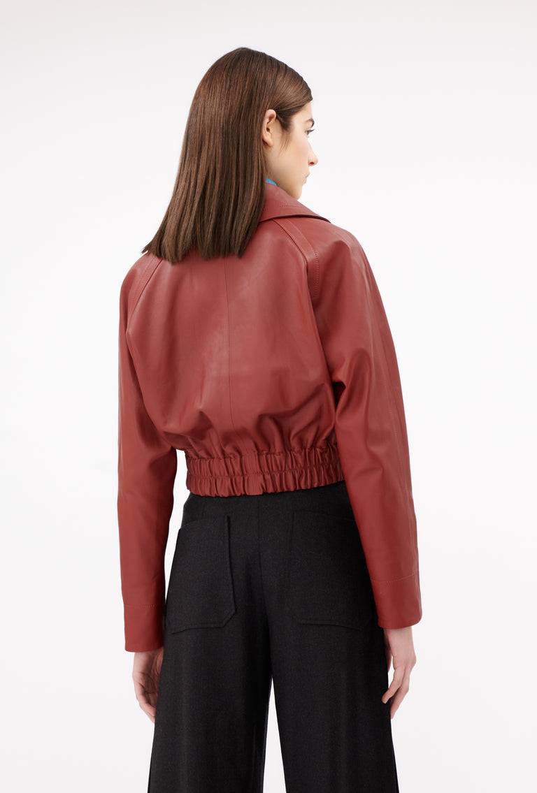 Odeeh Lamb Nappa Jacke , Tizian Red