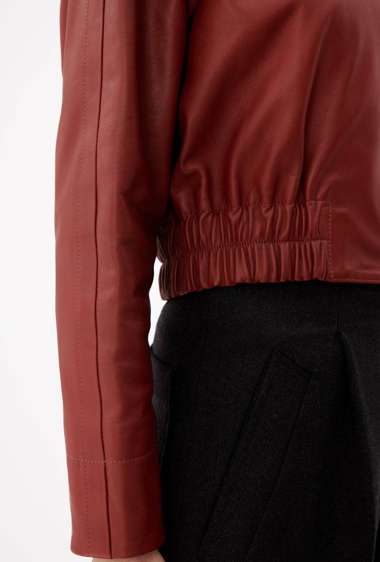 Odeeh Lamb Nappa Jacke , Tizian Red