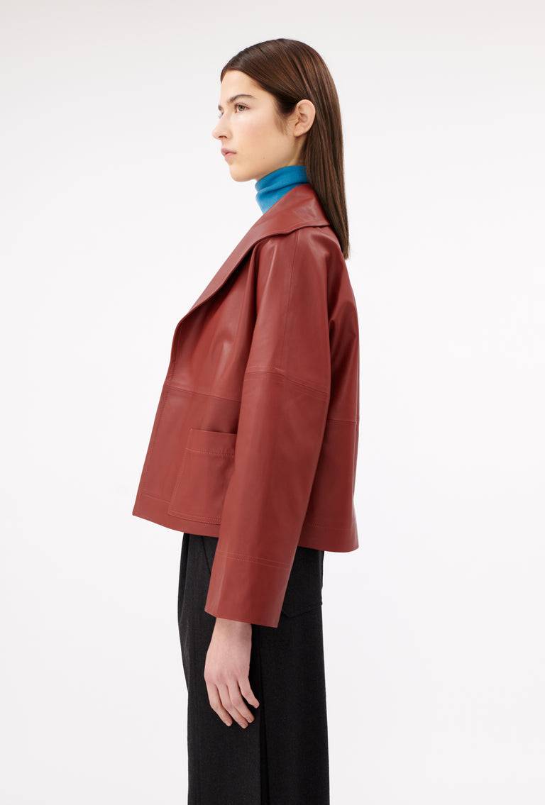 Odeeh Lamb Nappa Jacke, Tizian Red