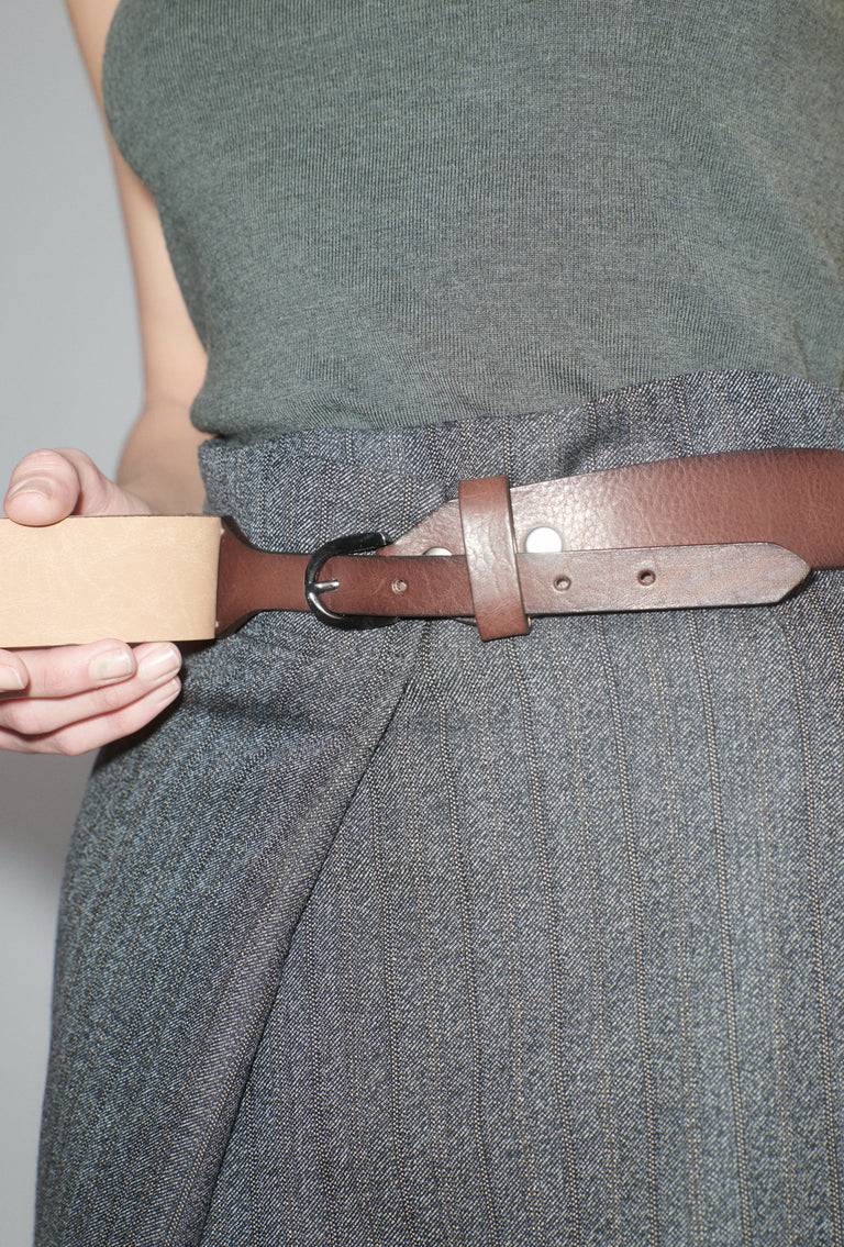 Odeeh Leather Belt, Toffee