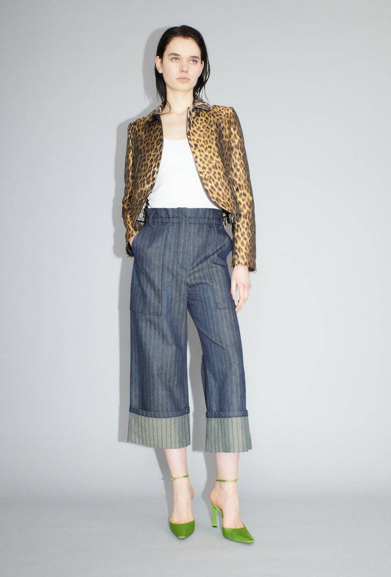 Odeeh Leopard Jaquard Jacke, Hazelnut