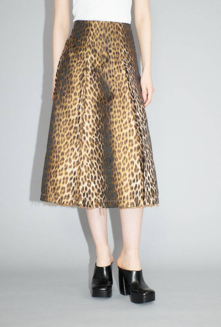 Odeeh Leopard Jaquard Rock, Hazelnut