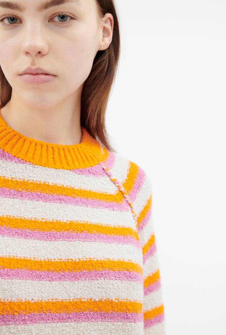 Odeeh Lido Stripe Pullover, Powder