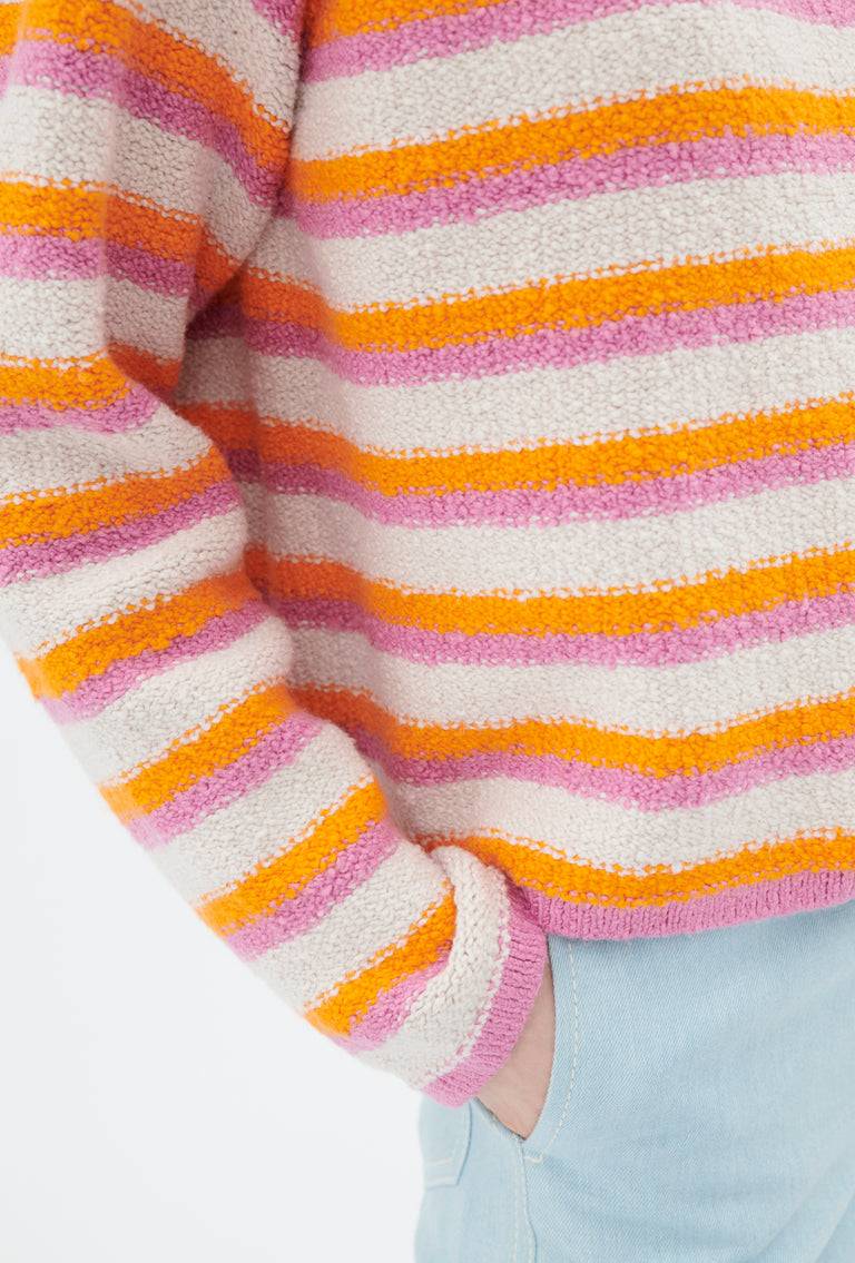 Odeeh Lido Stripe Pullover, Powder