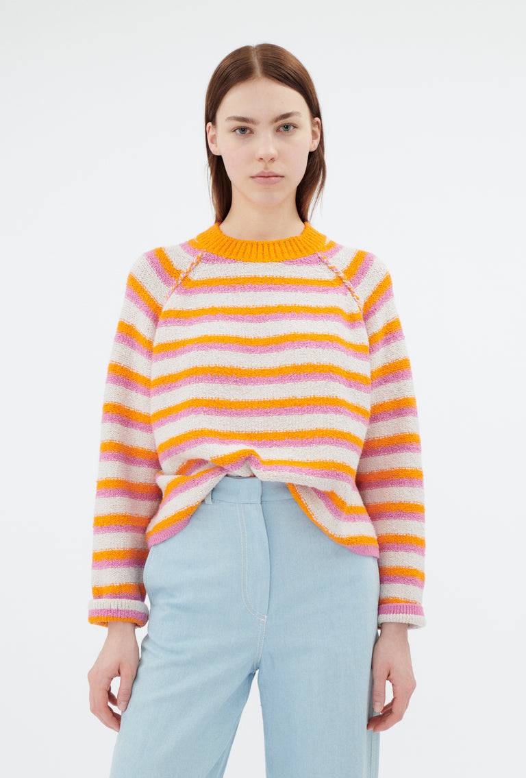 Odeeh Lido Stripe Pullover, Powder
