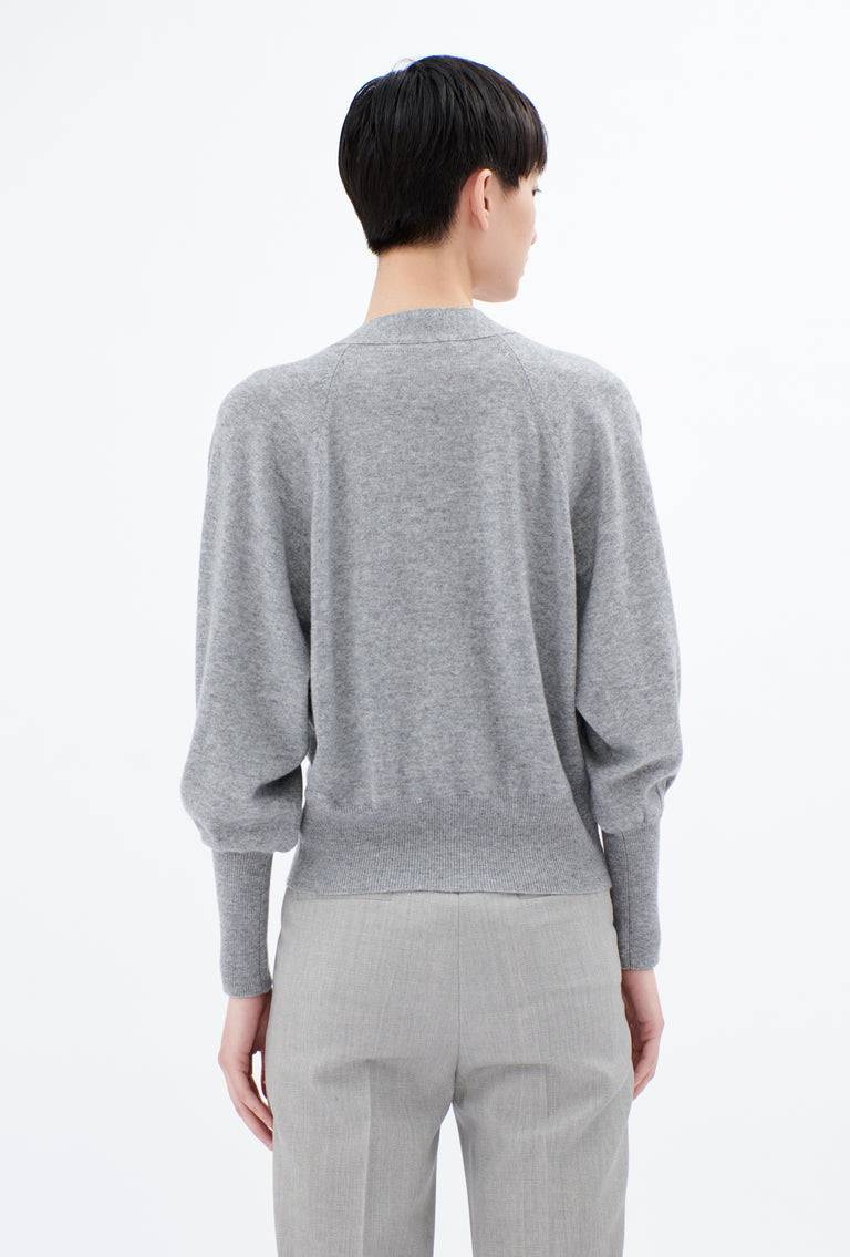 Odeeh Light Cashmere Knit Cardigan, Heather Grey