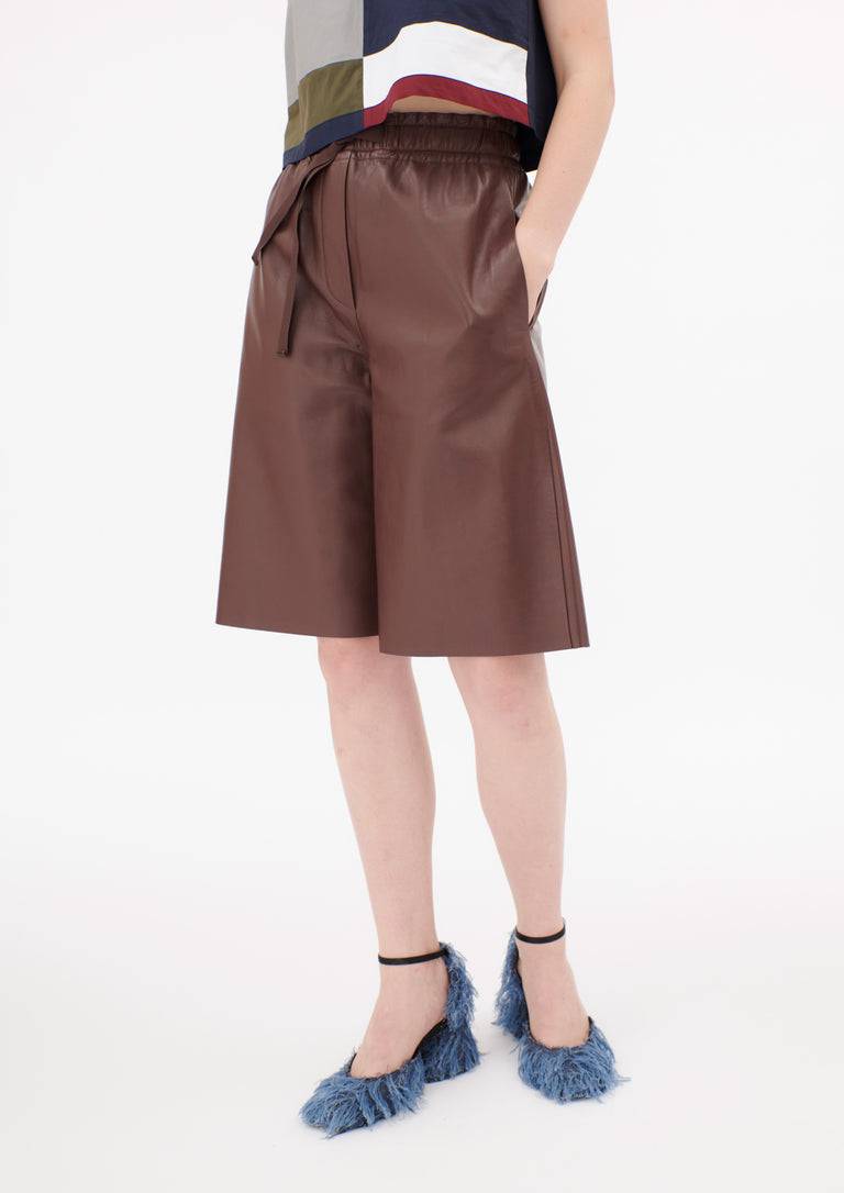 Odeeh Light Lamb Nappa Hose, Maroon