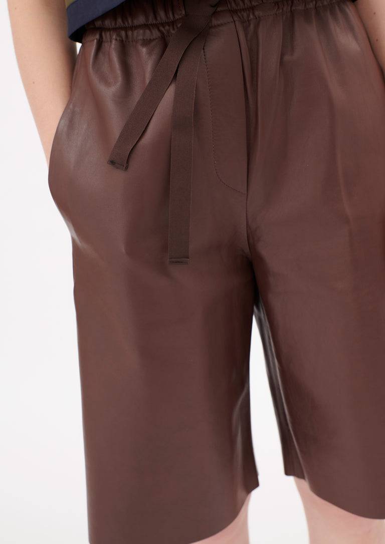 Odeeh Light Lamb Nappa Hose, Maroon
