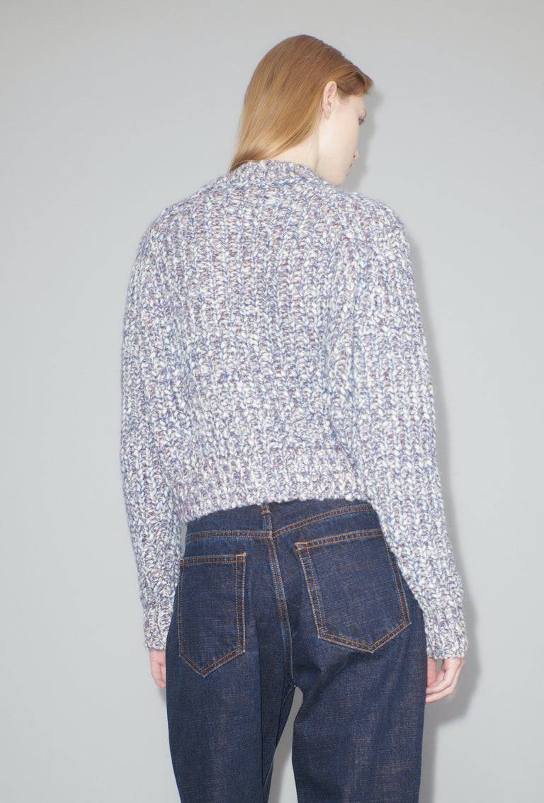 Odeeh Marbled Alpaca Wool Pullover, Light Mauve