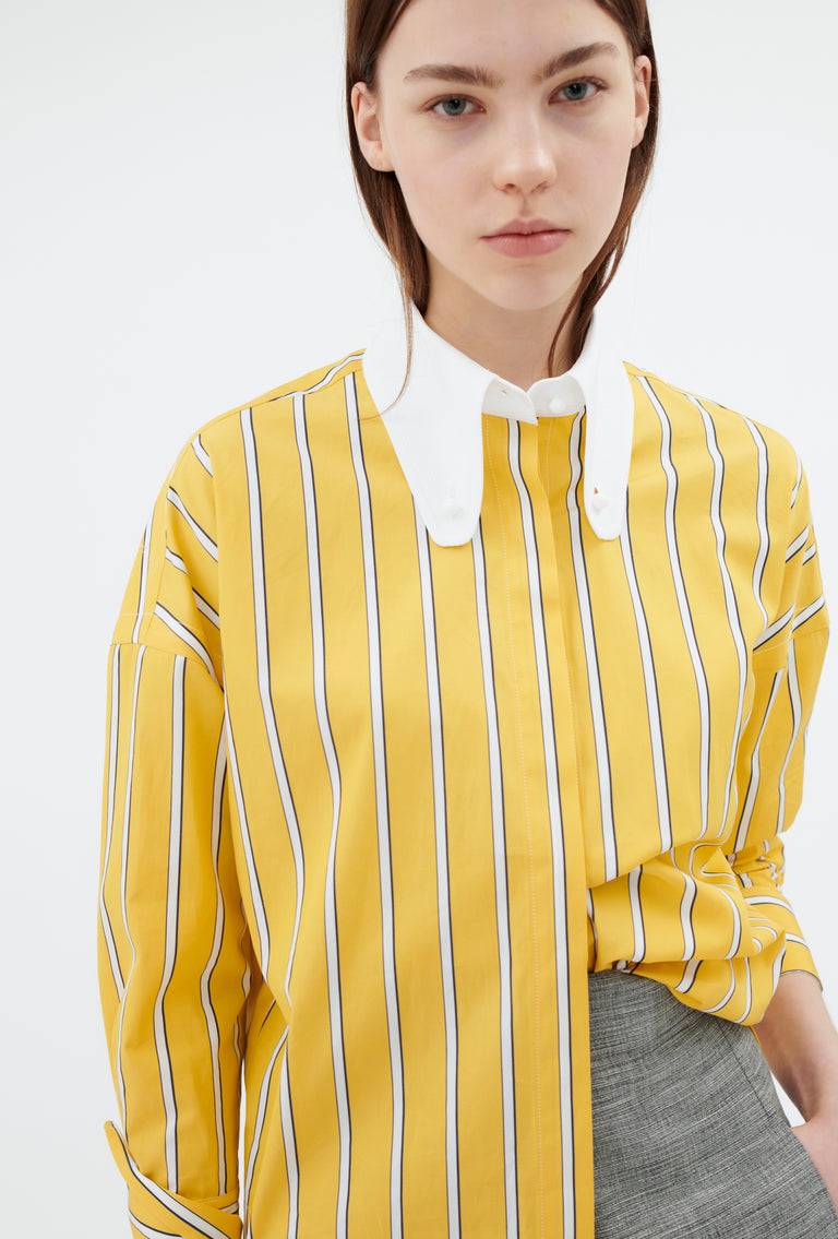 Odeeh Men's Stripe Bluse, Dandelion