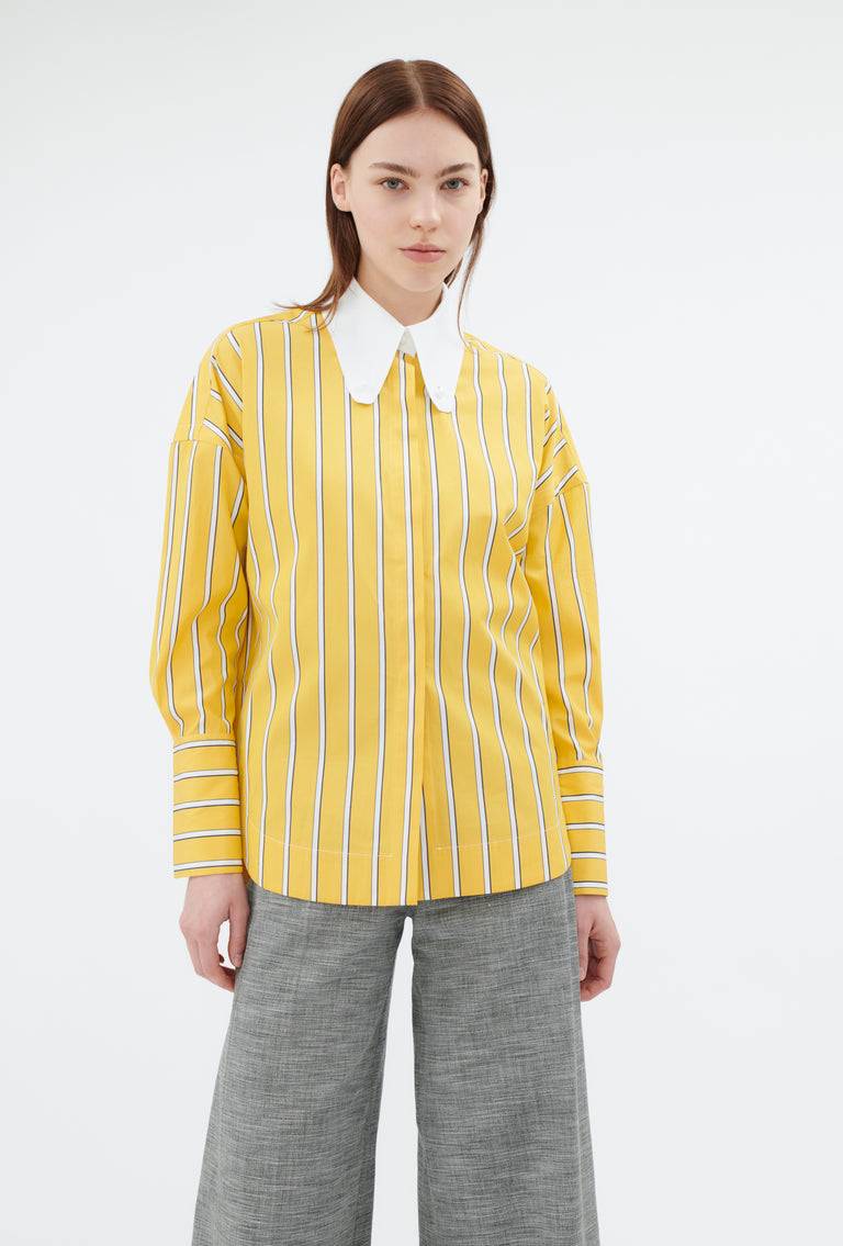 Odeeh Men's Stripe Bluse, Dandelion