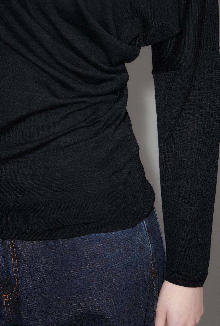 Odeeh Merino Extrafine Pullover, Jet Black